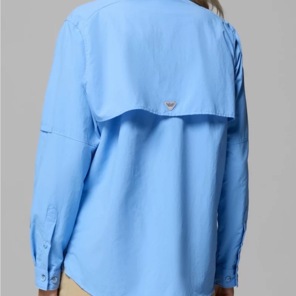 Columbia Sky Blue Outdoor Shirt PFG - Picture 3 of 7